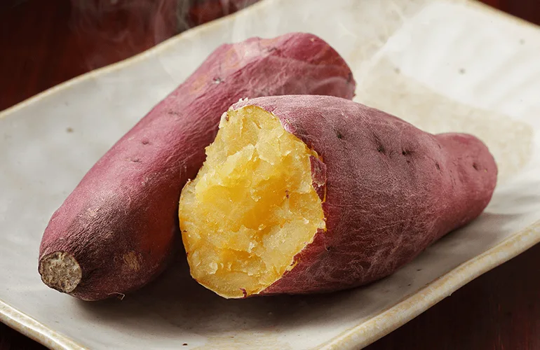 batata-doce cozida