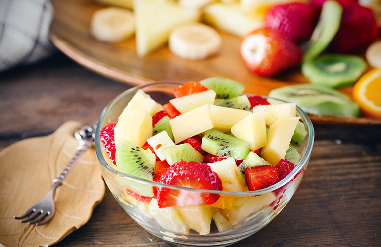 salada de frutas simples