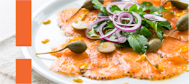 Carpaccio de salmão: veja como preparar essa entrada refinada