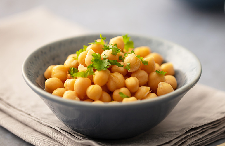 salada de grão de bico