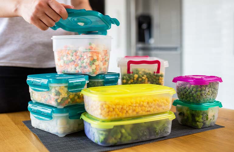 congelar alimentos para a semana