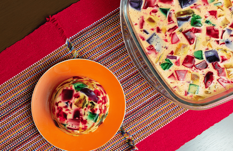 gelatina colorida