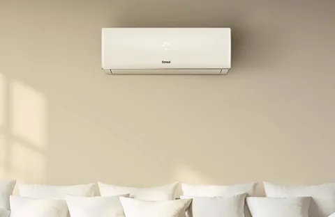 Gif com um ar-condicionado instalado na parede.