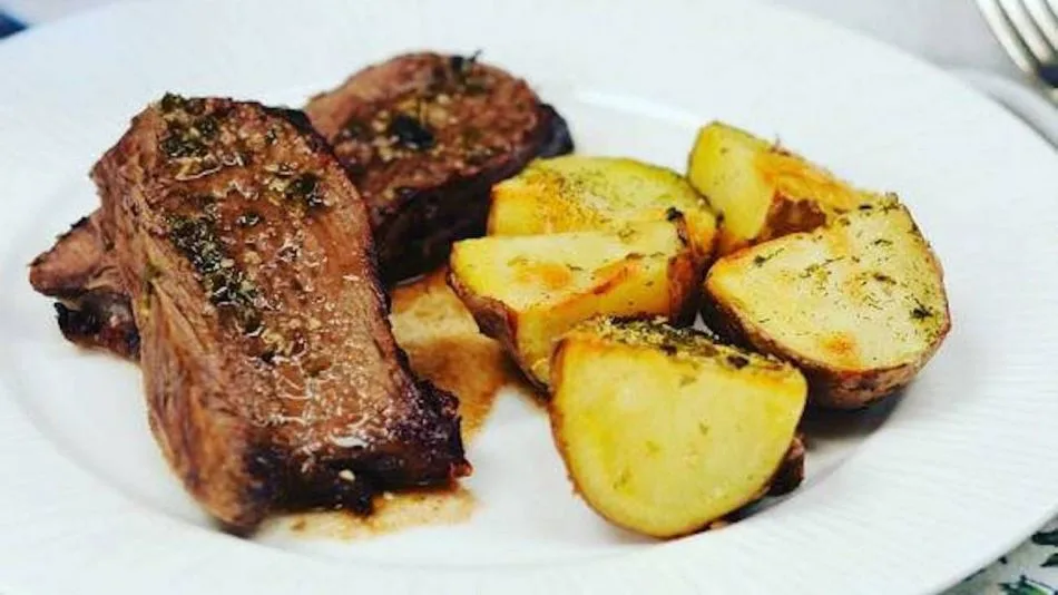 Carne al horno con papas