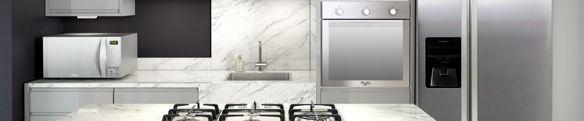 Banner Blog Tendencias en diseño de cocinas con electrodomésticos modernos