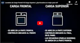LAVADORAS DE CARGA FRONTAL VS. CARGA SUPERIOR