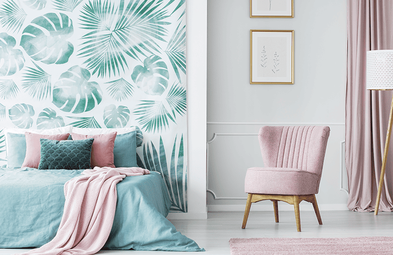 Quarto cor pastel