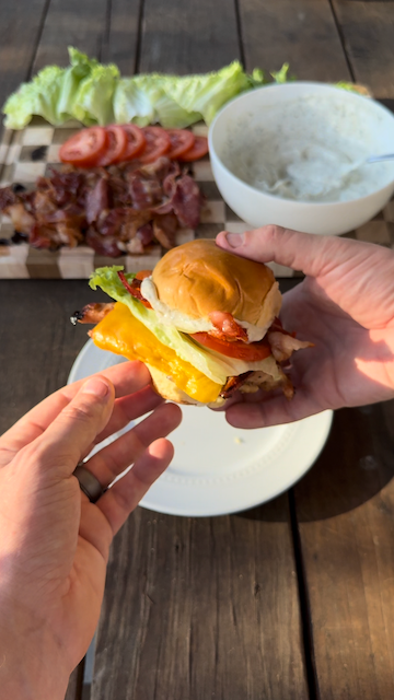 Chicken bacon ranch slider @tobojosh