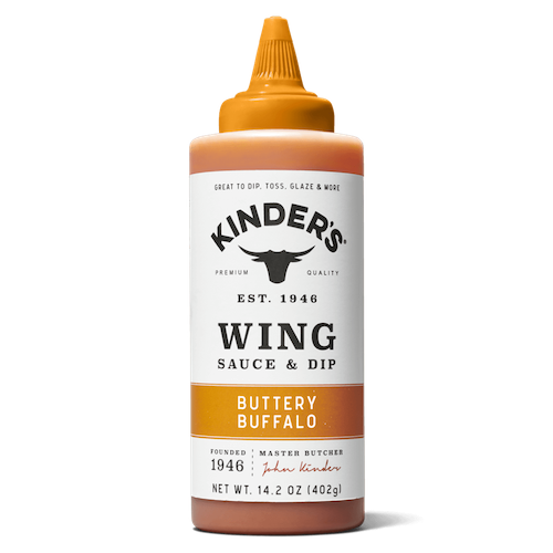 Bottle of buttery buffalo wing sauce & dip