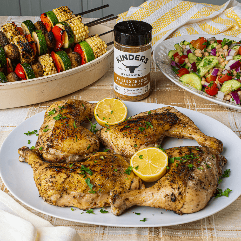 Grilled Chicken Leg Quarters