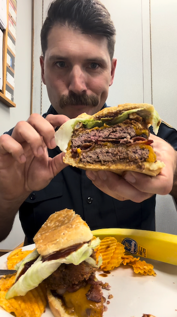 lufttocook double stack burgers still