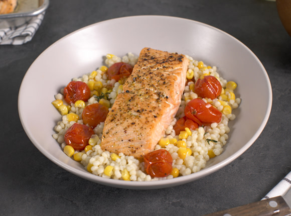 garlic herb salmon