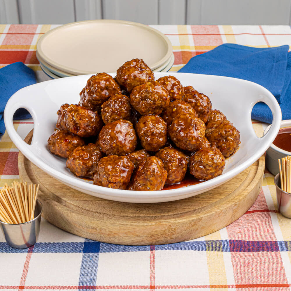Honey Hot BBQ Meatballs