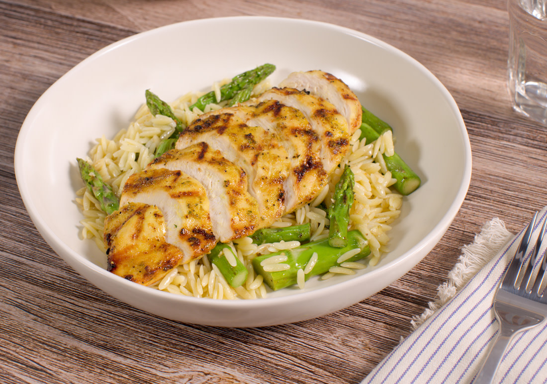 lemon butter chicken and orzo