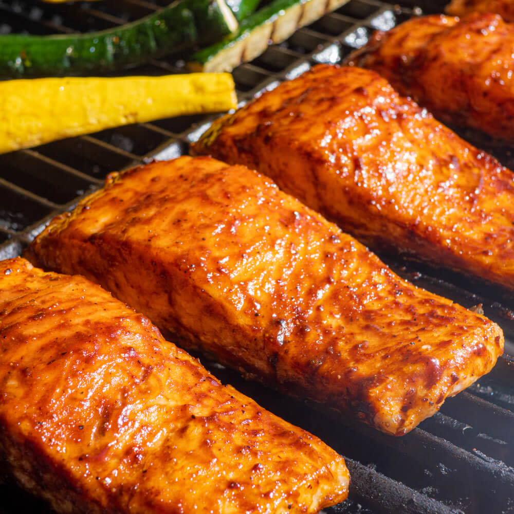 Sticky Grilled Salmon