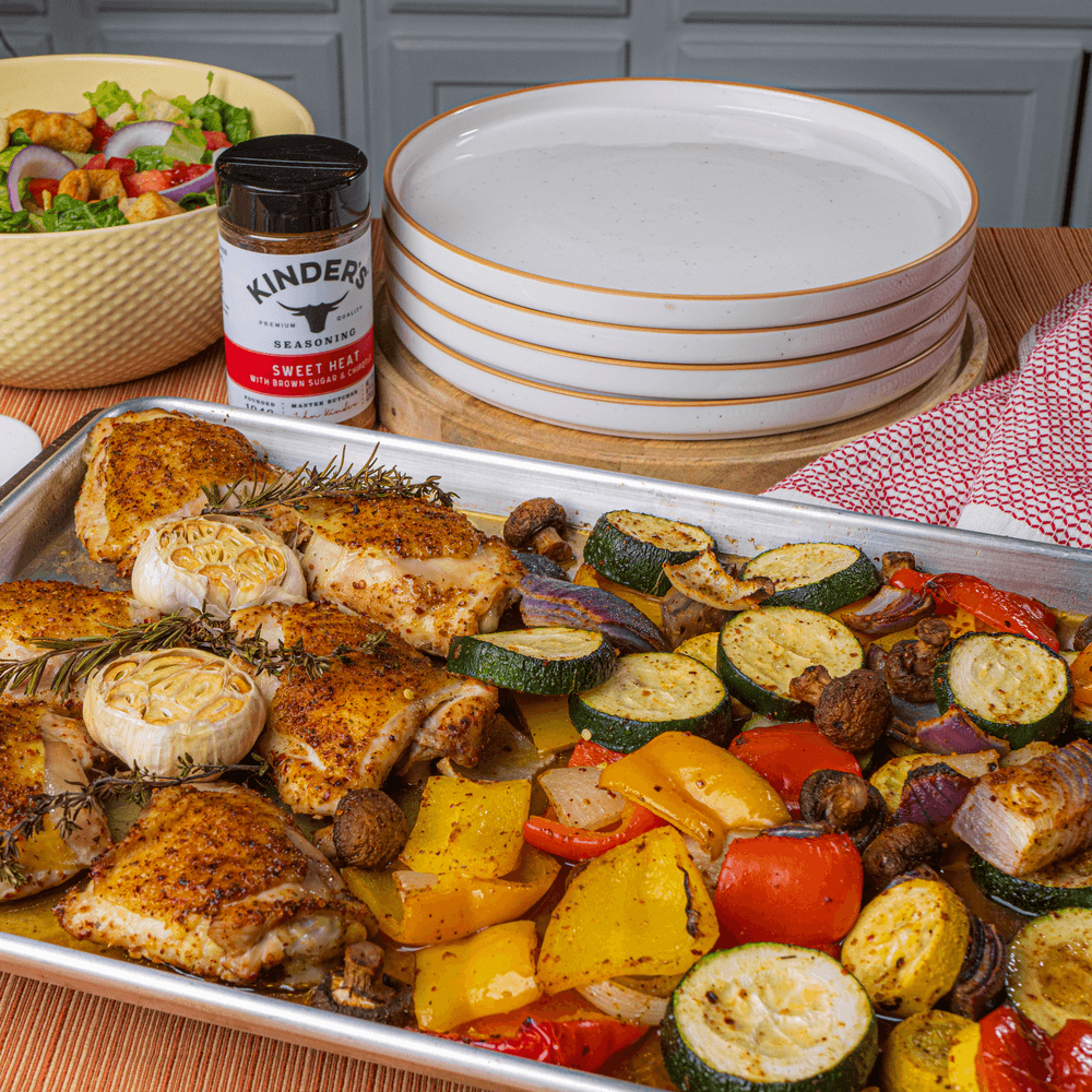 Sweet Heat Sheet Pan Chicken & Veggies