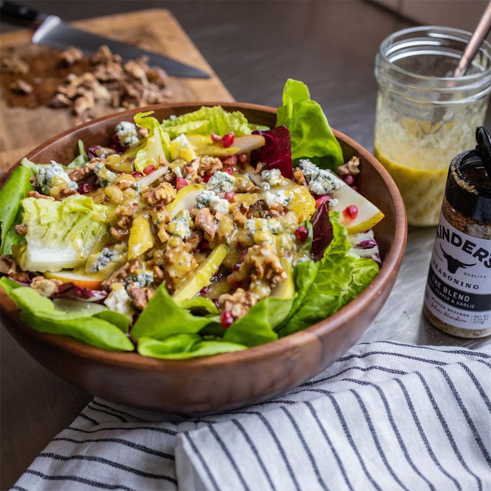 harvest salad with blend vinaigrette