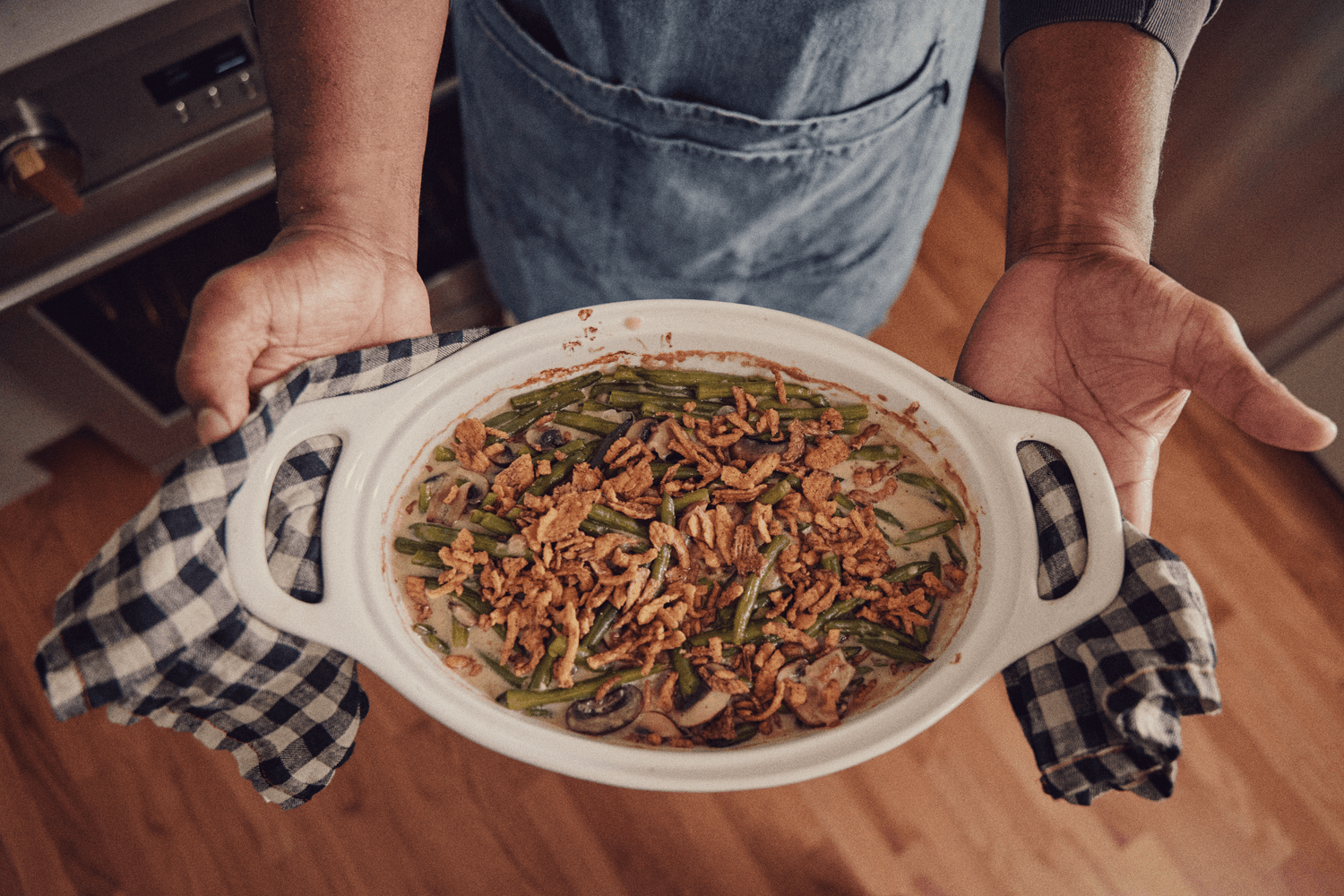 Deluxe Woodfired Green Bean Casserole