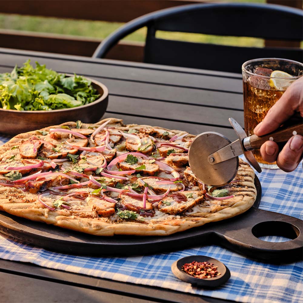 Grilled BBQ Chicken Pizza