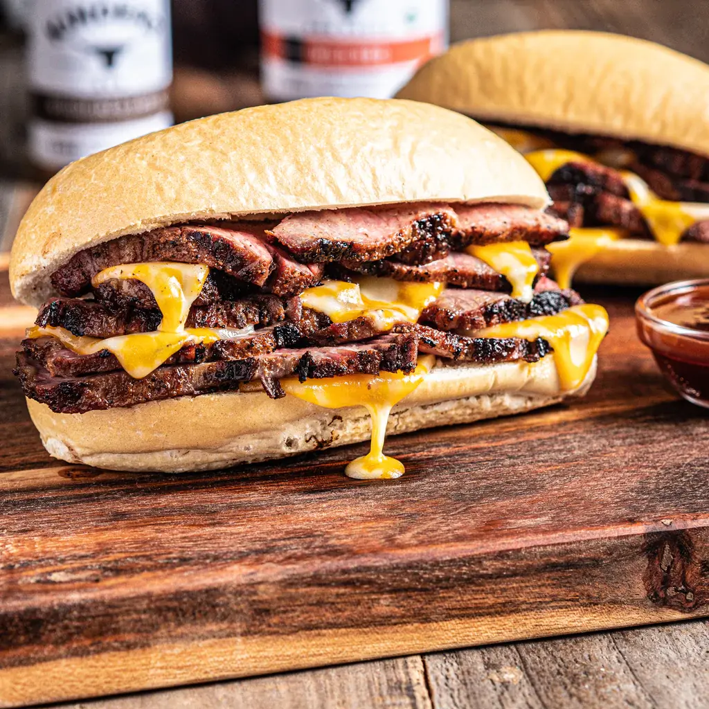 Woodfired Garlic Tri-Tip Sandwich