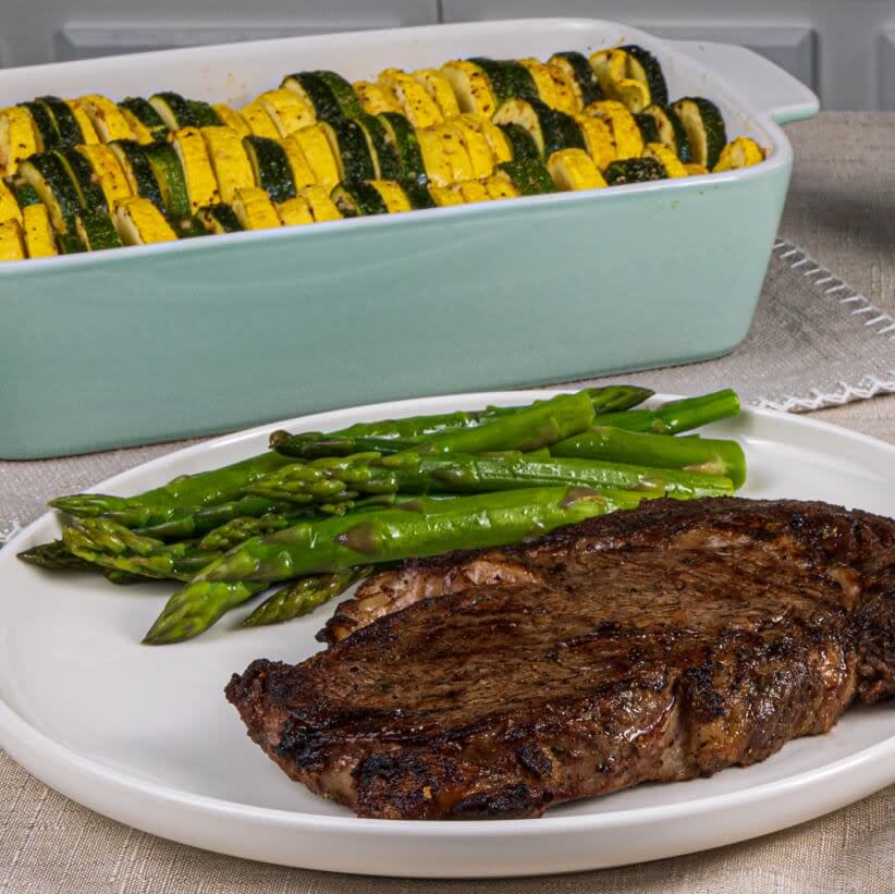 Grilled Prime Ribeye Cap Steaks
