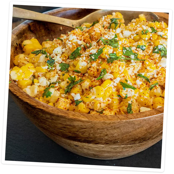 BBQ Butter Corn in Elote Salad