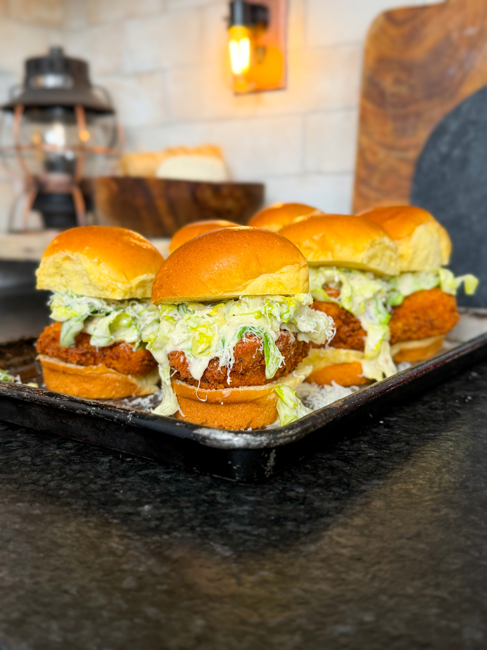 Chicken Caesar Sliders