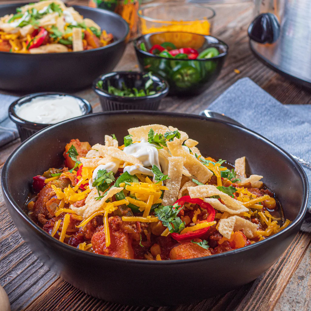 Butternut Squash Chili with Woodfired Garlic