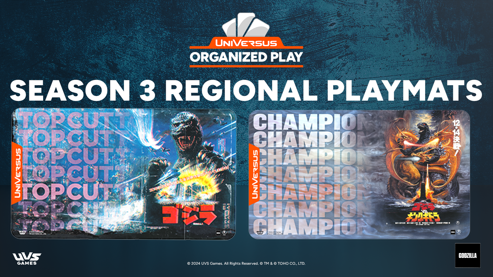Godzilla Regional Playmats