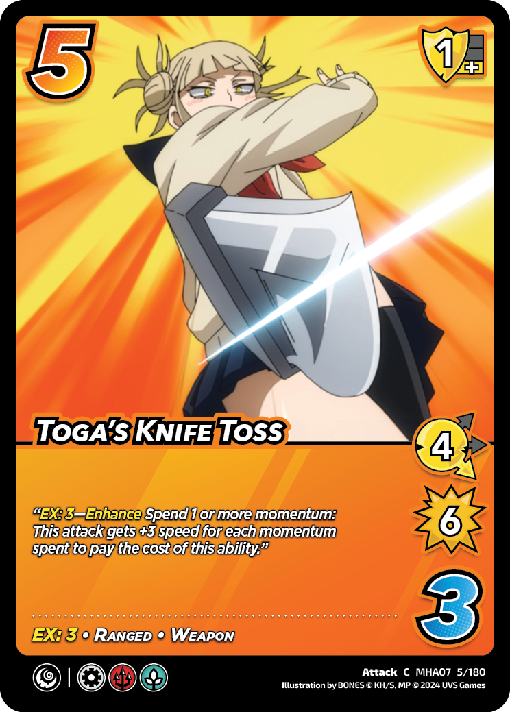 MHA07 | 005 Togas Knife Toss