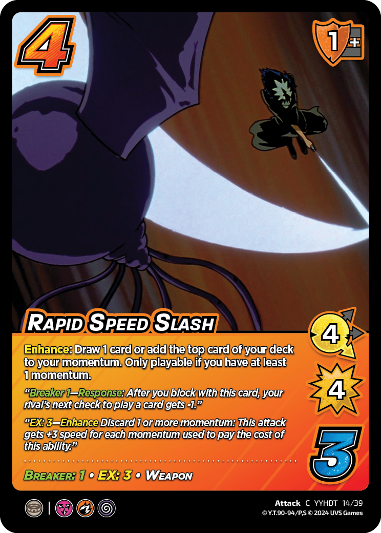 DT Yu Yu Hakusho | R014 Rapid Speed Slash