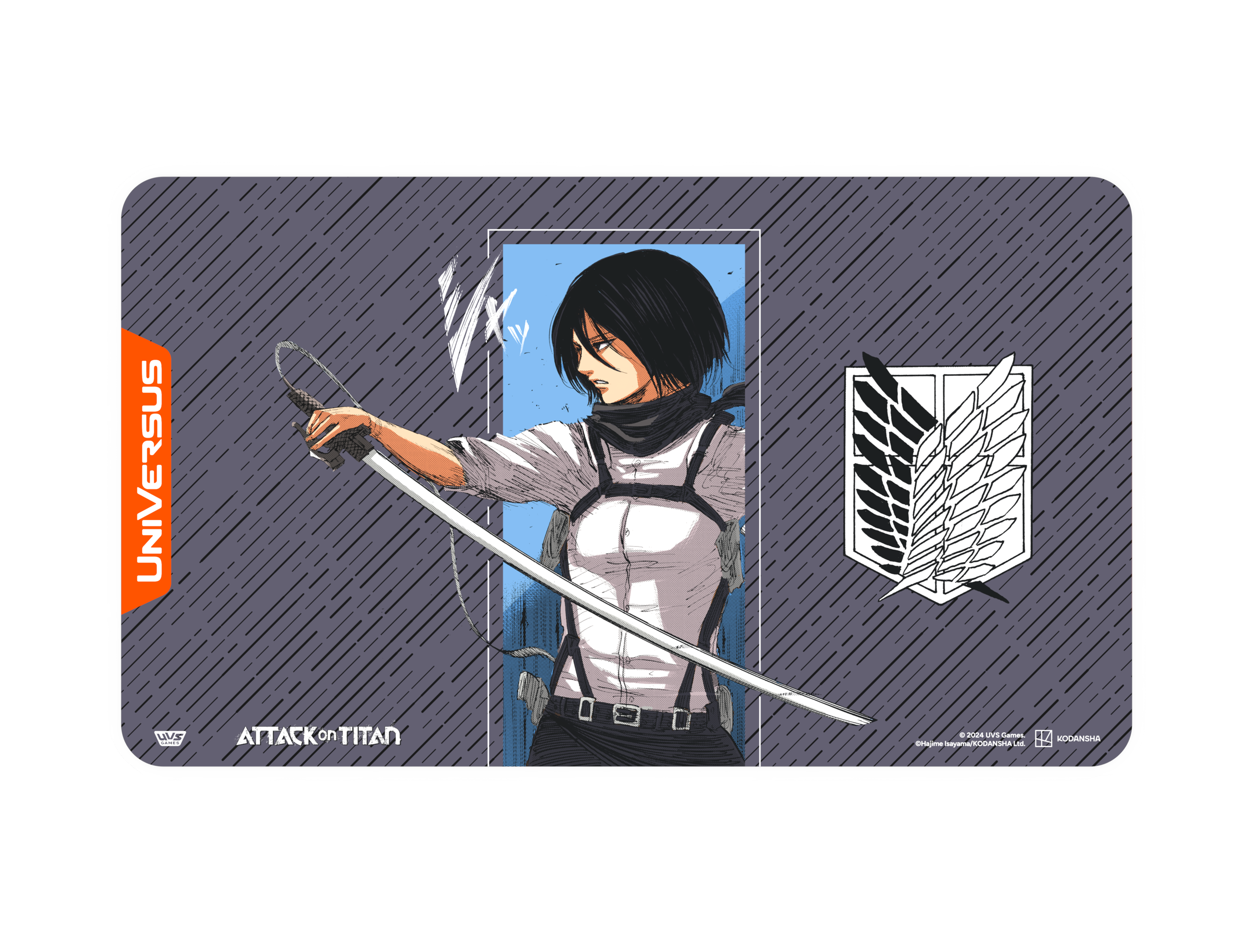 AoT01 Playmat-Mikasa Ackerman-Solo TopDown