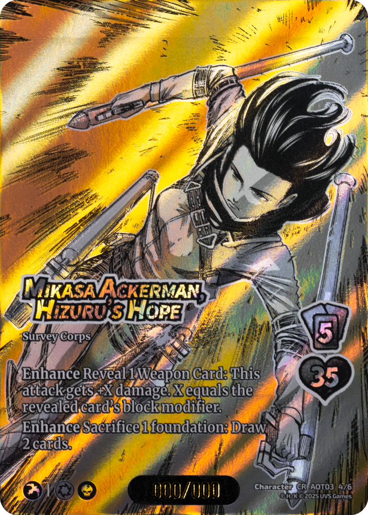 AoT03 CardShot-004-MikasaAckerman HizurusHope-CH-CR
