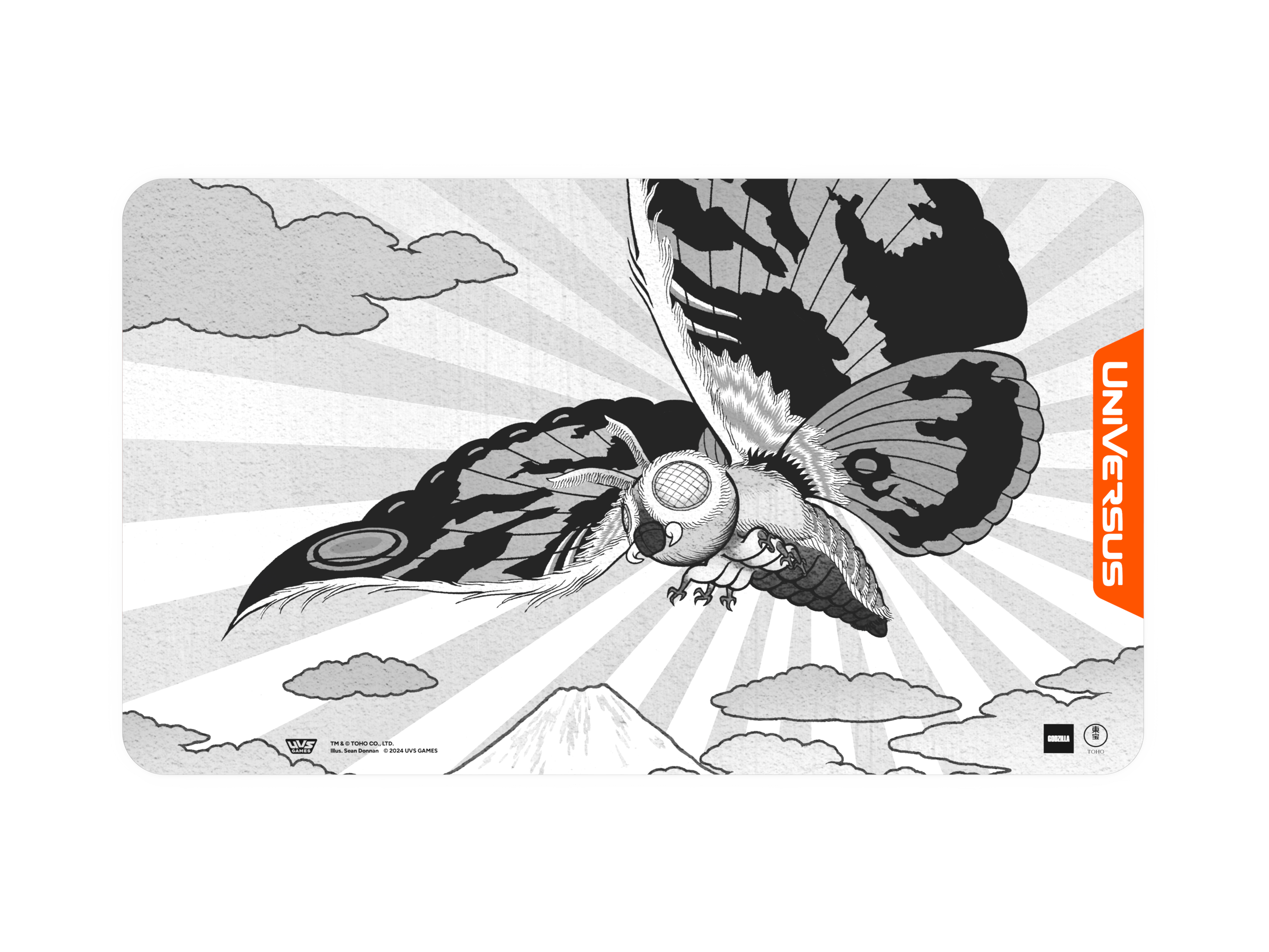 Godzilla BW-Playmat-Mothra-Solo TopDown