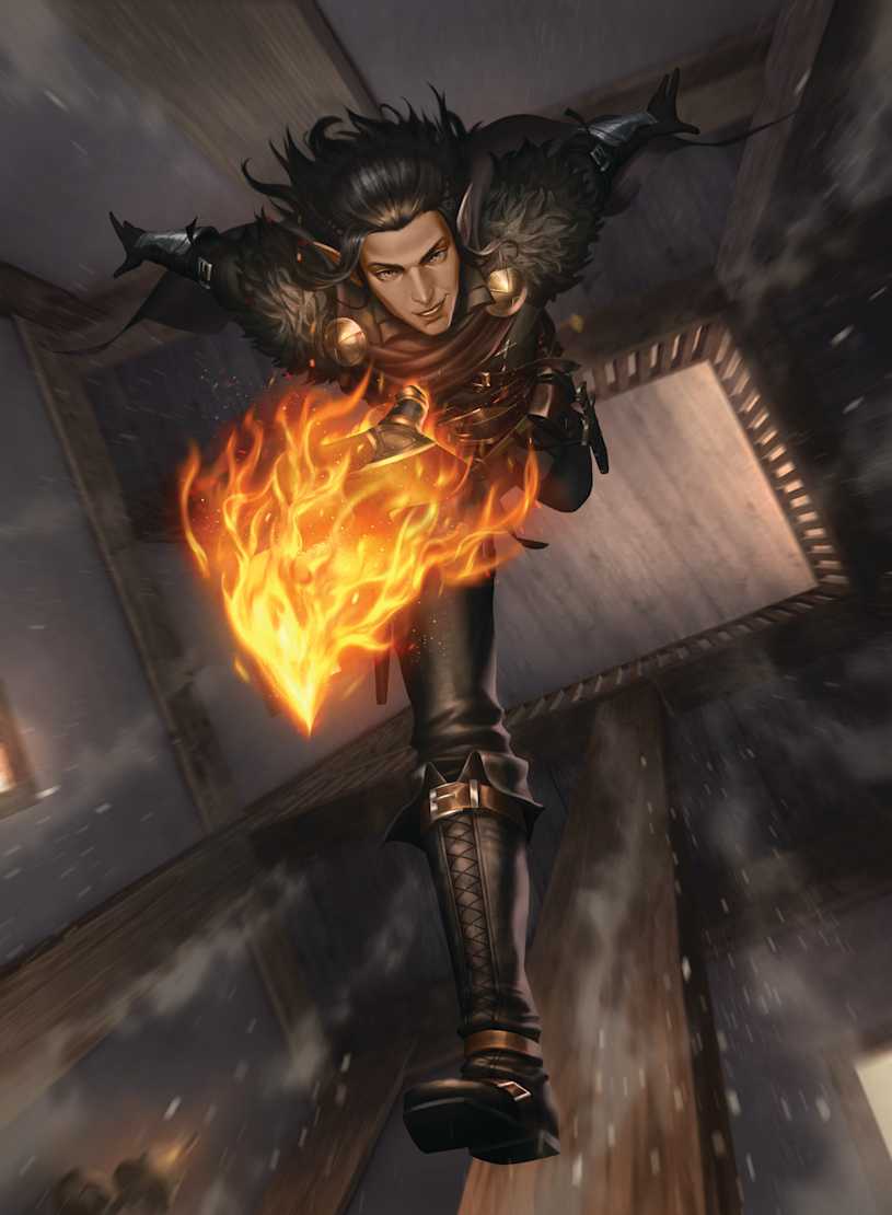 Flameblade Dagger Flourish