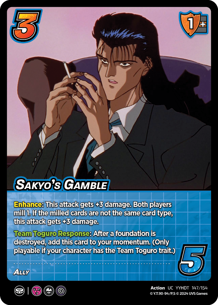 DT Yu Yu Hakusho | 147 Sakyo's Gamble