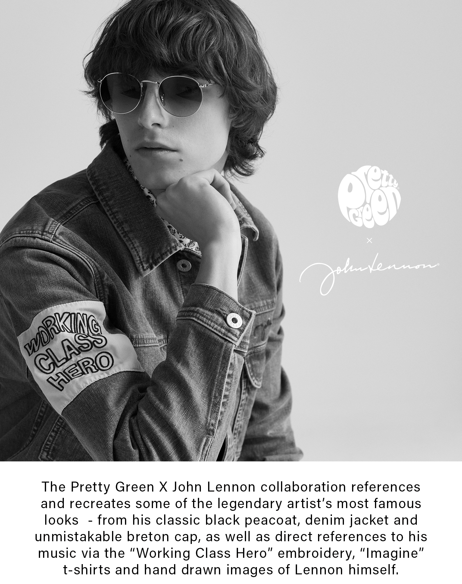 pretty green lennon hat