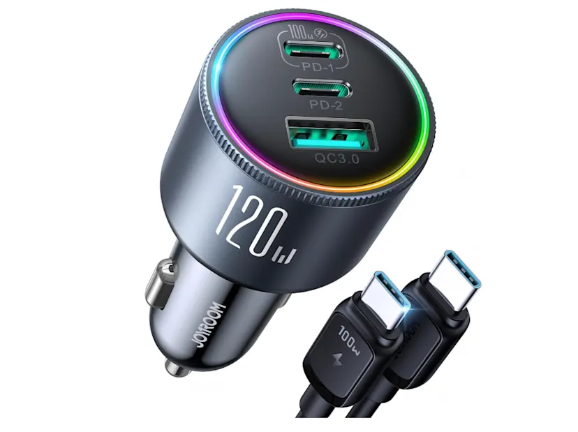 JOYROOM 120W Super Fast Car Charger Review: Power for the Whole Car