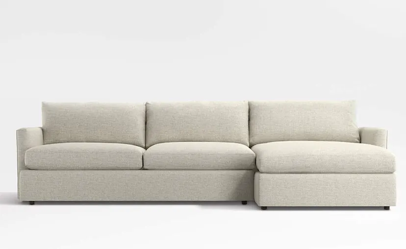 Crate & Barrel Lounge Deep 2-Piece Sectional Sofa with Chaise Lounge: Expert Review