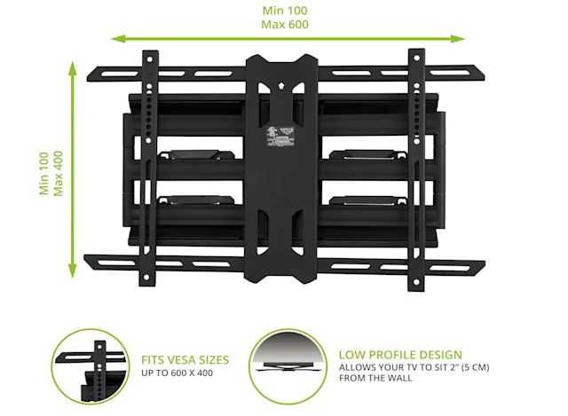 Kanto PDX650 Full Motion TV Wall Mount for 37