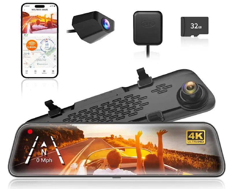 WOLFBOX G840S 12 inch 4K Mirror Dash Cam: A Comprehensive Review