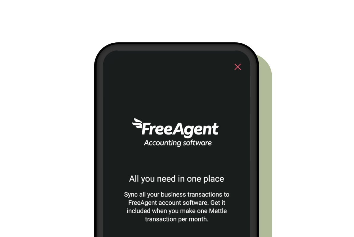 FreeAgent Mettle connect screen