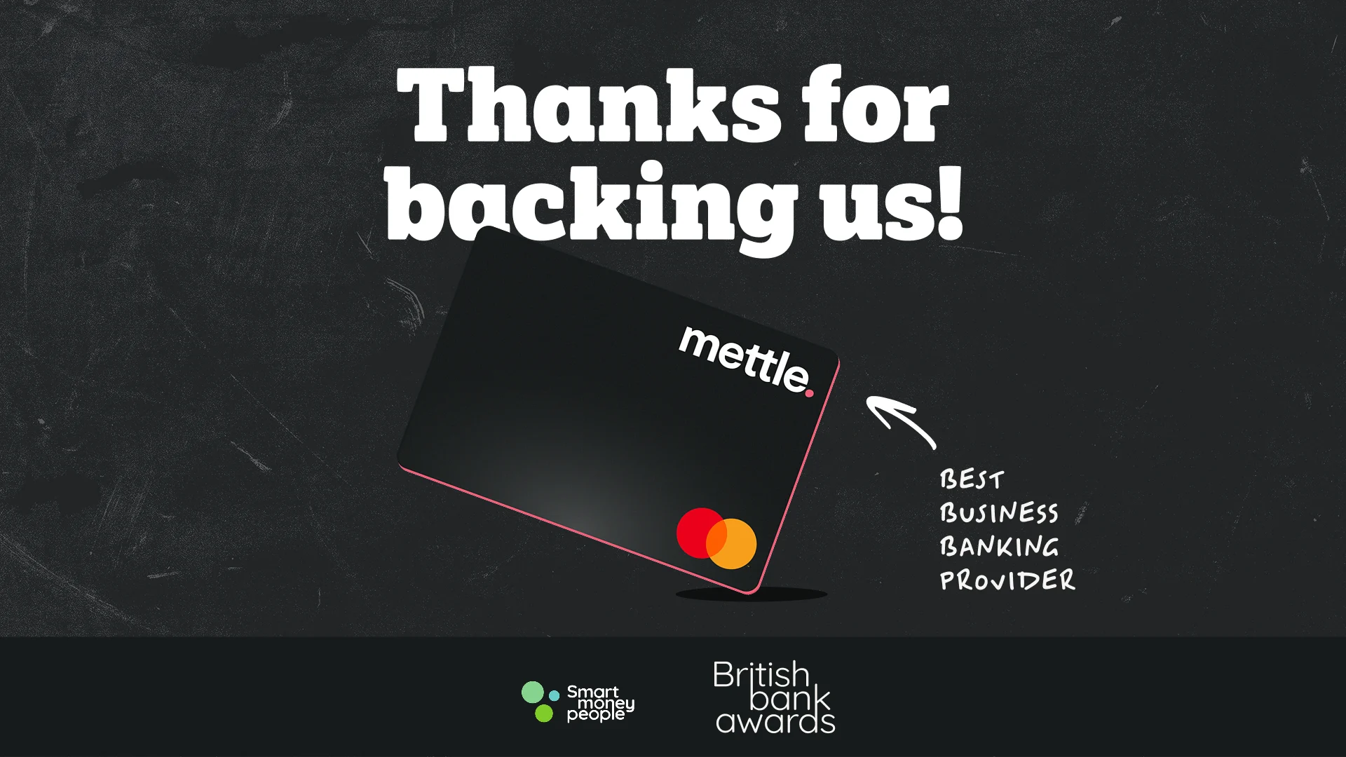 We did it! Mettle named Best Business Banking Provider at the 2025 British Bank Awards