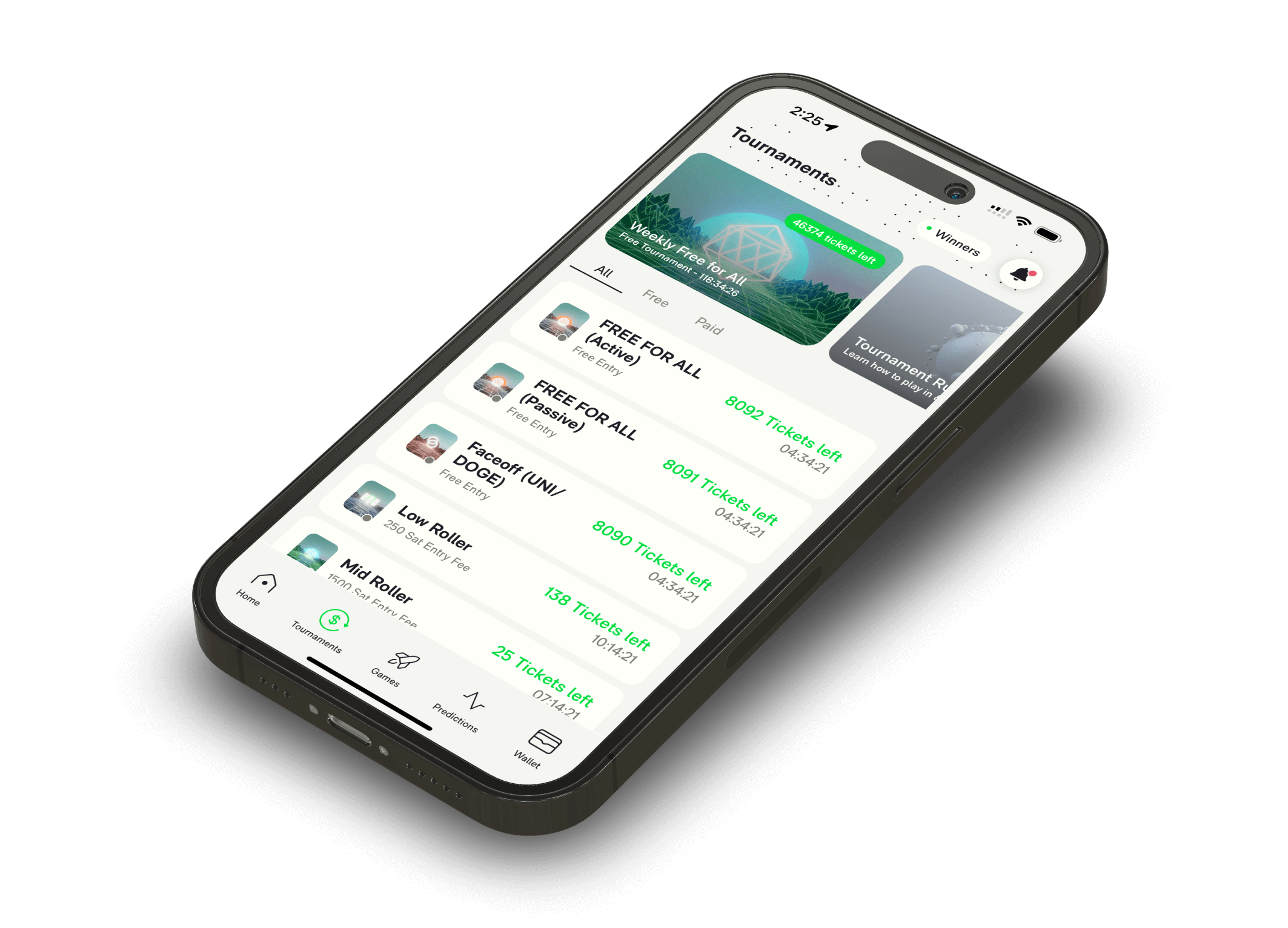 Ember graph displaying on a phone