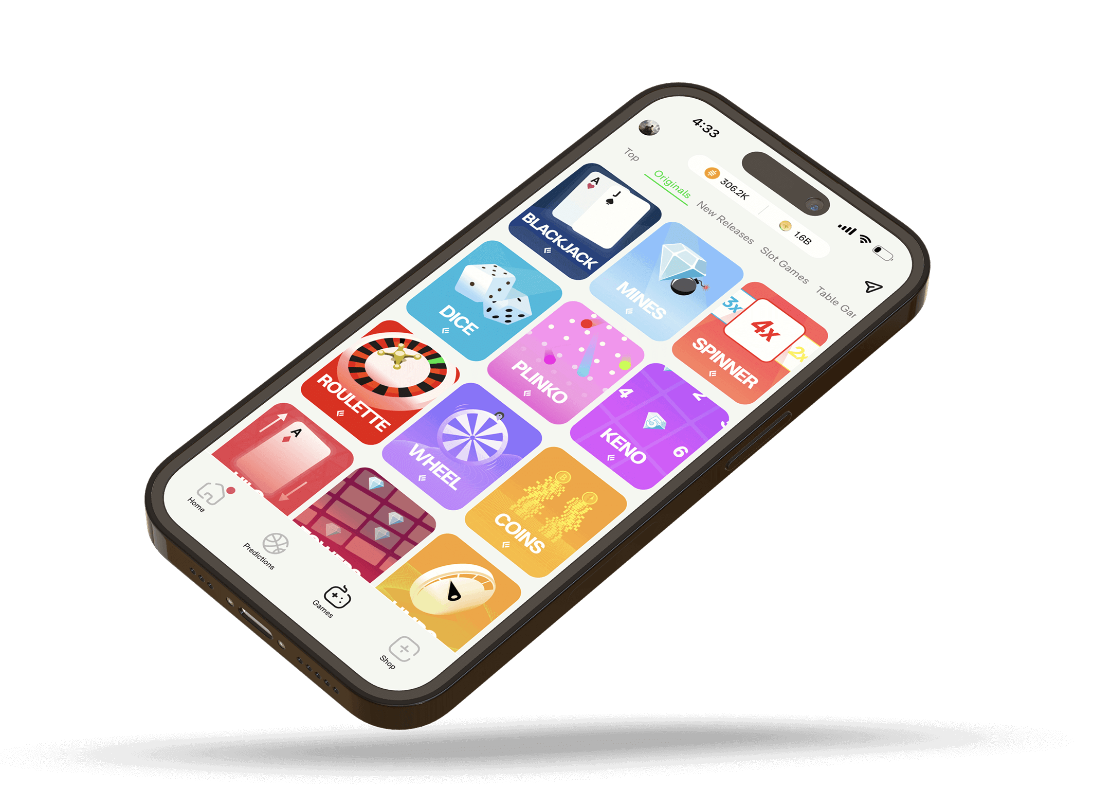 Ember graph displaying on a phone