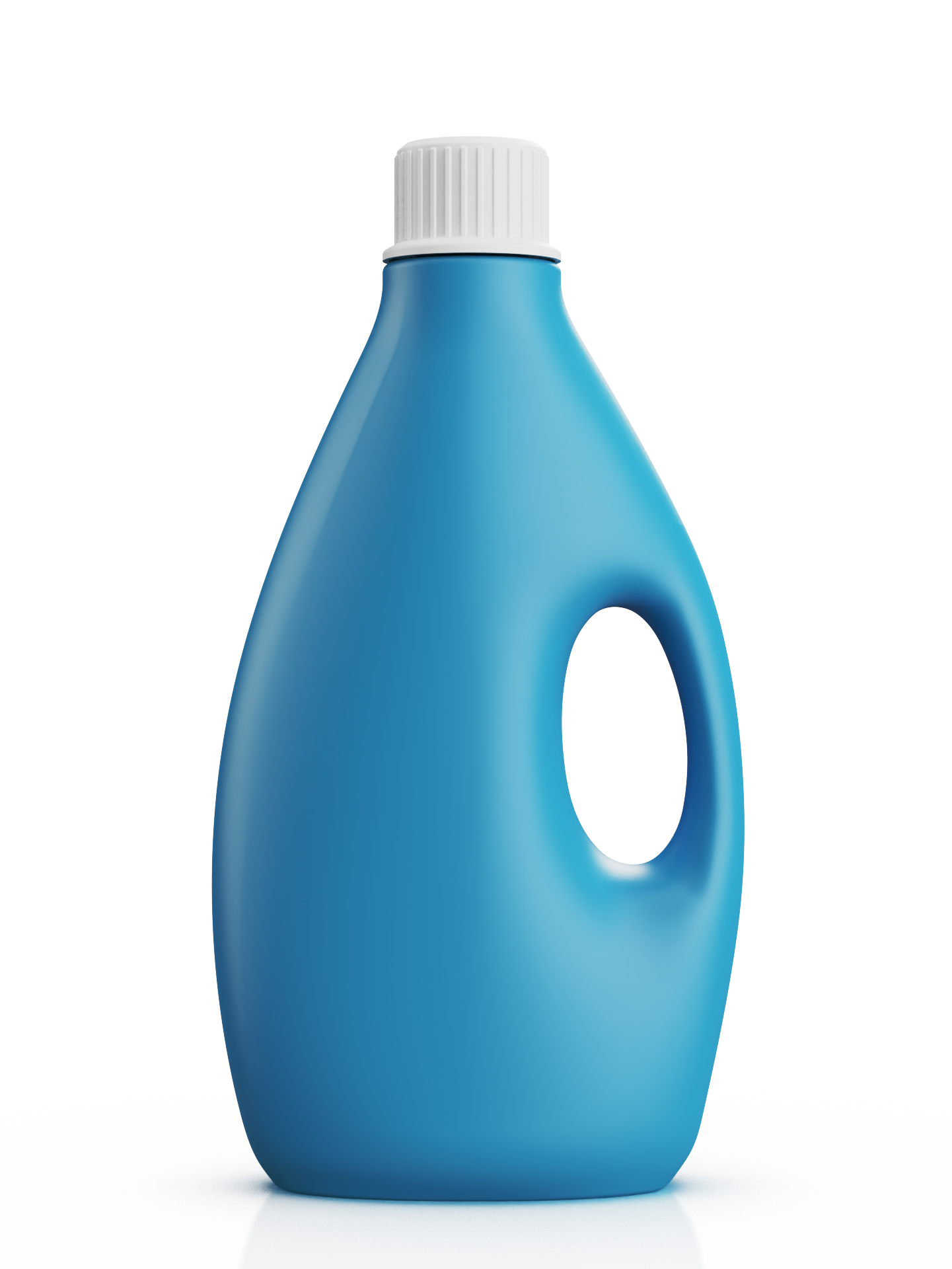 Opaque detergent bottle rendered