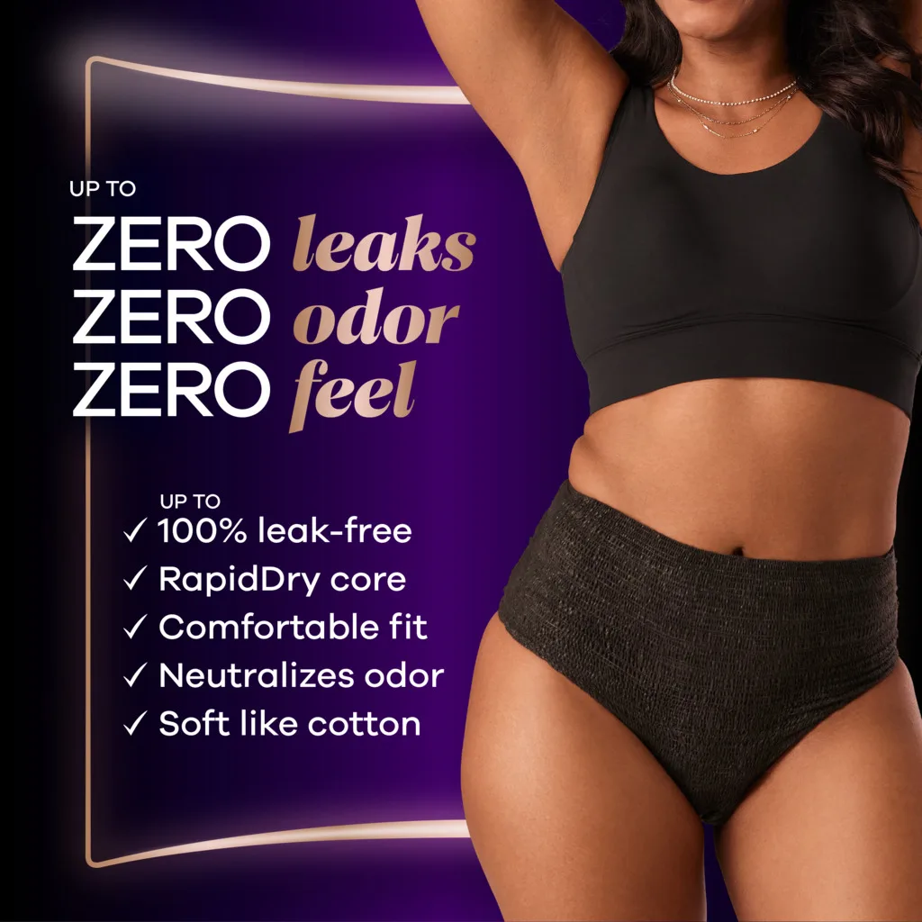Washable Women's Incontinence Underwear - Odor-lock Fabric