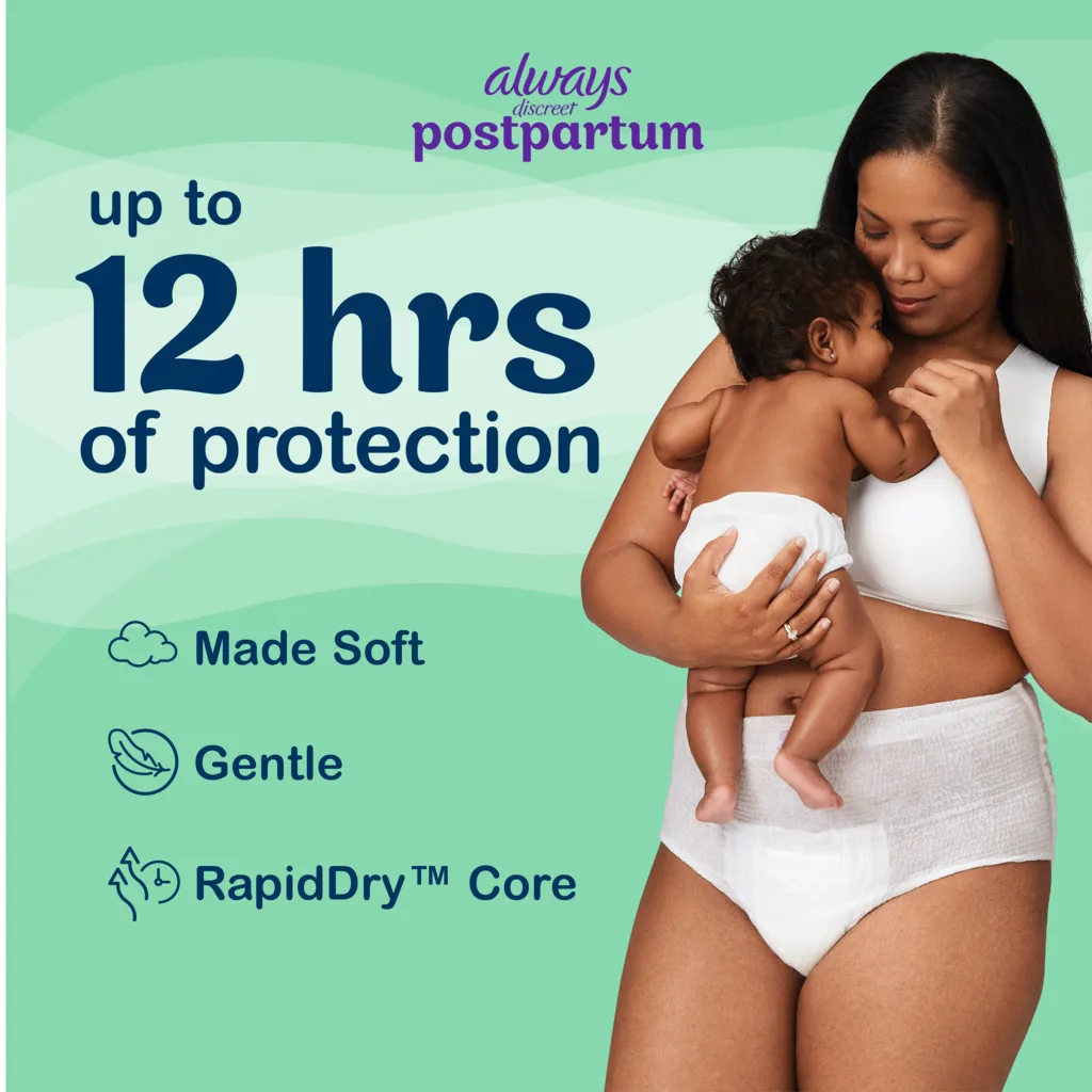 Always Discreet Postpartum up to 12 hours of protection
