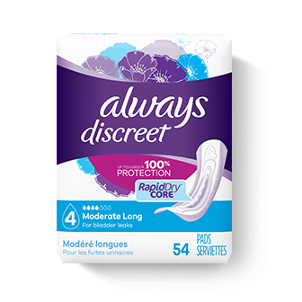 Always Discreet Incontinence Pad Long Plus 8 Pièces