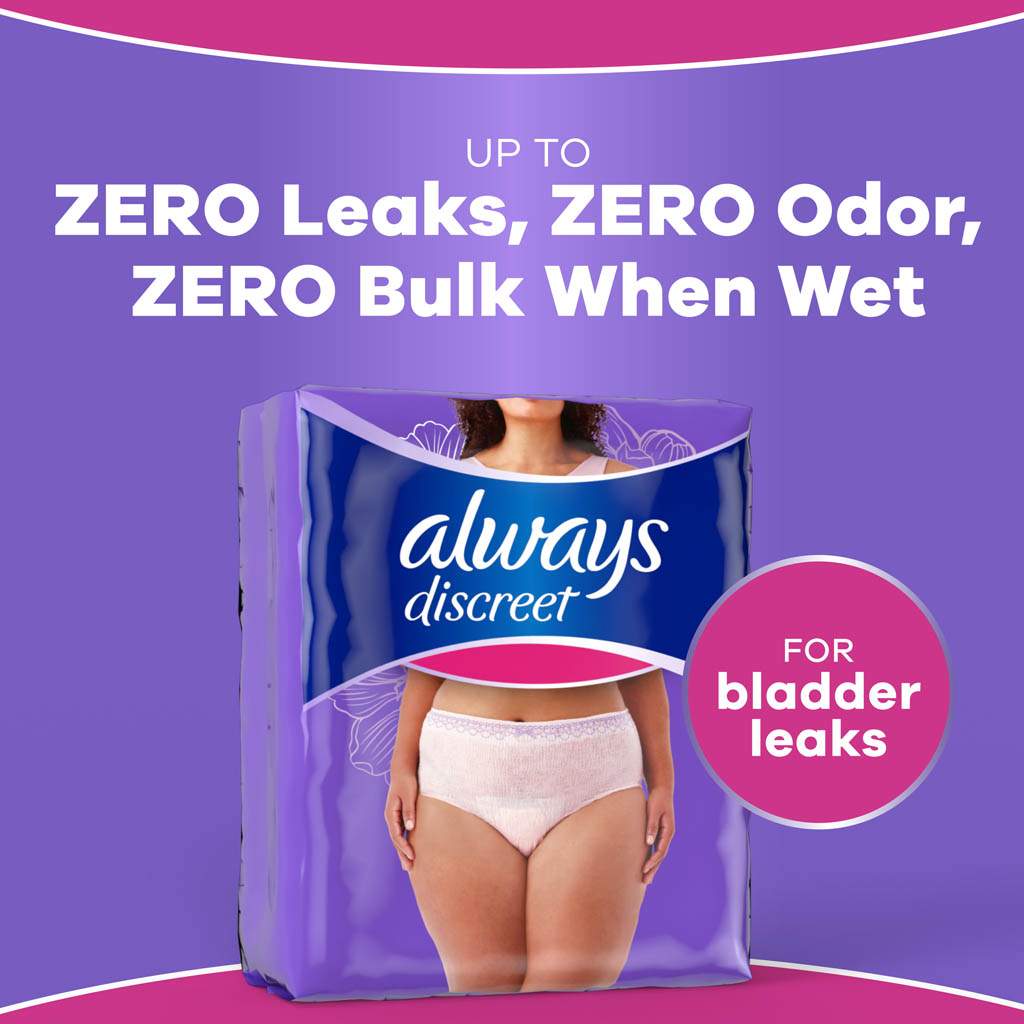 always ショーツ Always Discreet Maximum Protection Underwear - 3X+ | Always Discreet